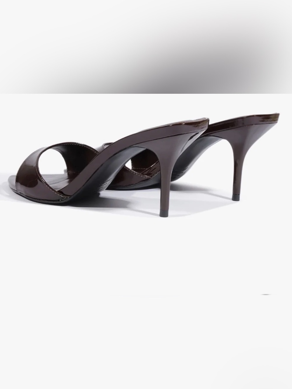 SCHUTZ maplewood Patent Open-Toe Stiletto Mule - Picture 3 of 3